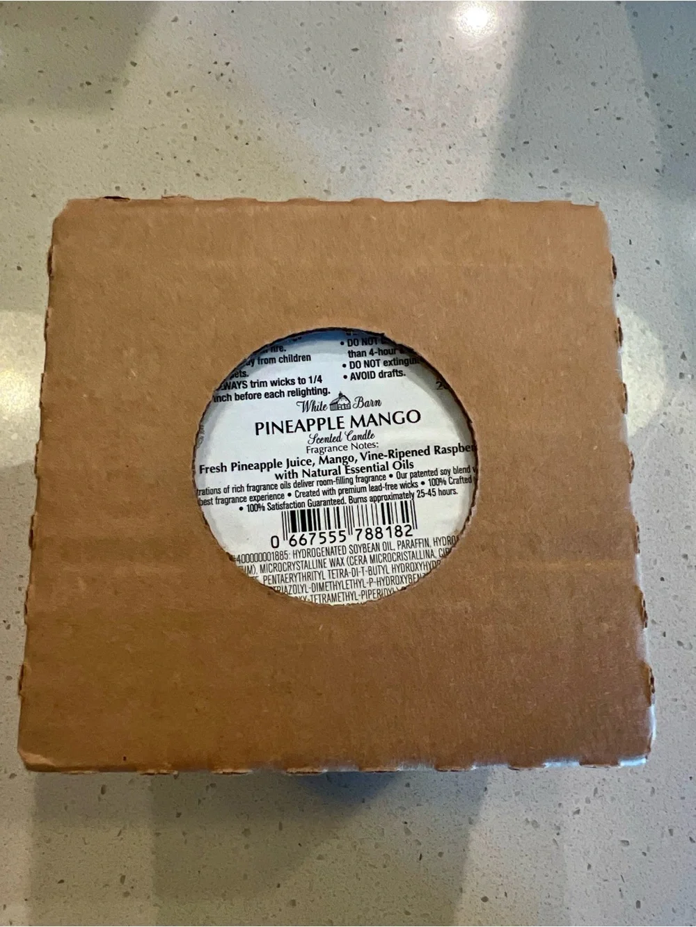 White Barn Pineapple Mango Scented Candle - NWT